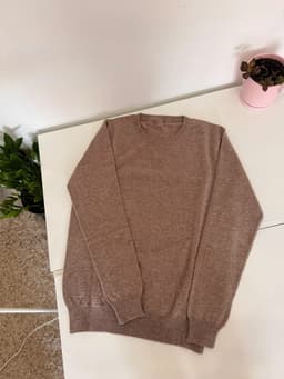 Beige_Cashmere_sweater_Men view 4