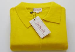 Men’s Himalayan Gold Pure Cashmere Polo Shirt view 1