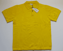 Men’s Himalayan Gold Pure Cashmere Polo Shirt view 2